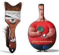 Détournement d’objet. Gilbert Legrand est designer, plasticien, artiste sculpteur <br width='233' height='216' /> crédits : http://gilbert-legrand.com/ 